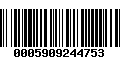 Código de Barras 0005909244753