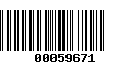 Código de Barras 00059671