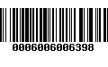 Código de Barras 0006006006398