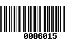 Código de Barras 0006015