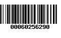 Código de Barras 00060256290