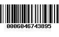 Código de Barras 0006046743895