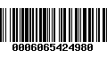 Código de Barras 0006065424980