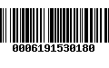 Código de Barras 0006191530180