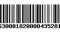 Código de Barras 000630001820000435281120