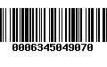 Código de Barras 0006345049070