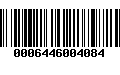 Código de Barras 0006446004084