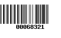 Código de Barras 00068321