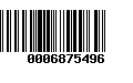 Código de Barras 0006875496