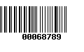 Código de Barras 00068789