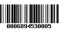 Código de Barras 0006894530005