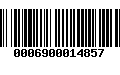 Código de Barras 0006900014857