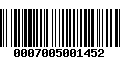 Código de Barras 0007005001452