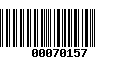 Código de Barras 00070157