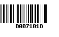 Código de Barras 00071018