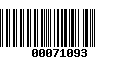 Código de Barras 00071093