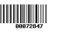 Código de Barras 00072847