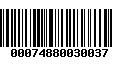 Código de Barras 00074880030037