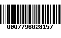 Código de Barras 0007796028157