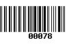 Código de Barras 00078