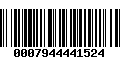 Código de Barras 0007944441524