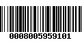 Código de Barras 0008005959101