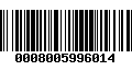 Código de Barras 0008005996014