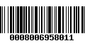 Código de Barras 0008006958011