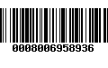 Código de Barras 0008006958936