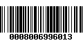 Código de Barras 0008006996013