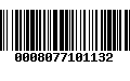 Código de Barras 0008077101132