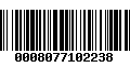 Código de Barras 0008077102238