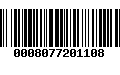 Código de Barras 0008077201108