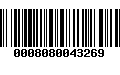 Código de Barras 0008080043269