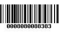 Código de Barras 0008080088383