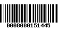 Código de Barras 0008080151445