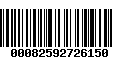 Código de Barras 00082592726150