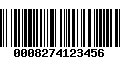 Código de Barras 0008274123456