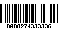 Código de Barras 0008274333336