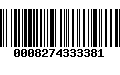 Código de Barras 0008274333381