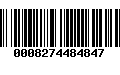 Código de Barras 0008274484847