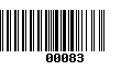 Código de Barras 00083