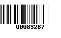 Código de Barras 00083287