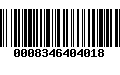 Código de Barras 0008346404018