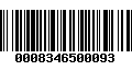 Código de Barras 0008346500093