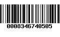 Código de Barras 0008346740505