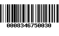 Código de Barras 0008346750030