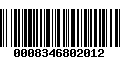 Código de Barras 0008346802012