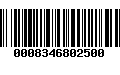 Código de Barras 0008346802500