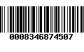 Código de Barras 0008346874507